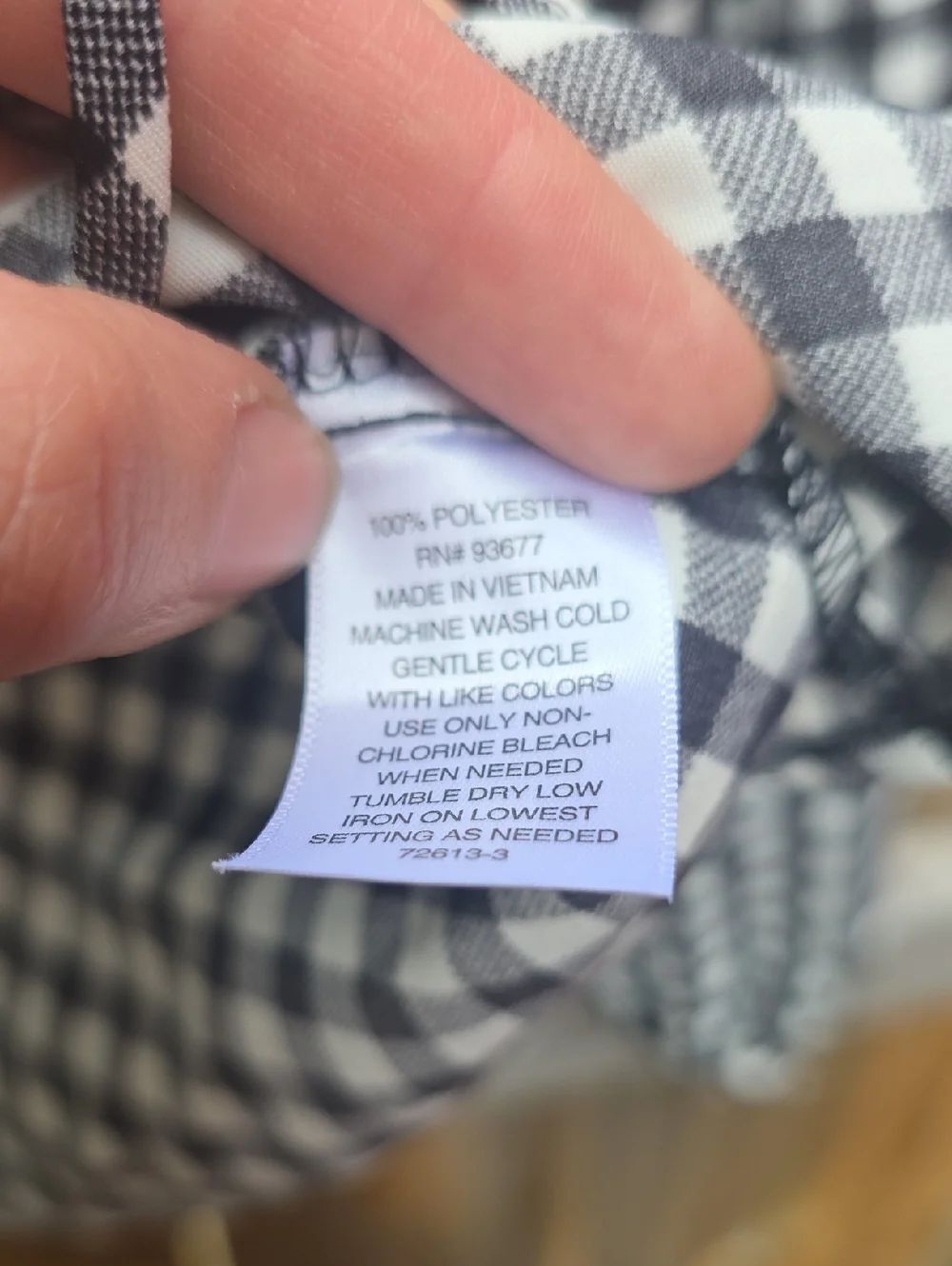Checkered Blouse - Picture 3 of 4